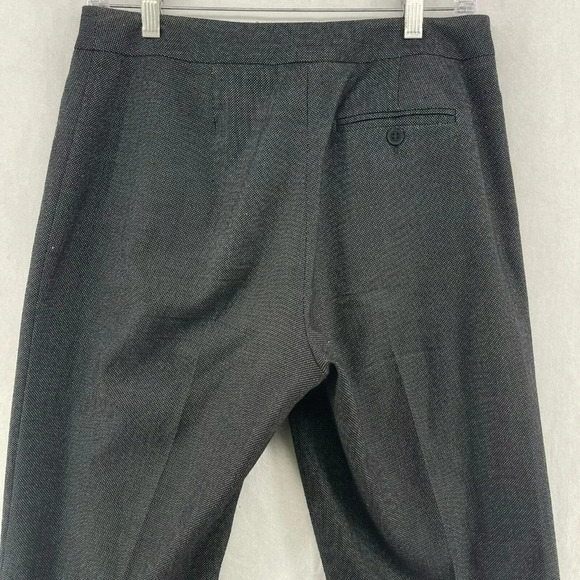 Sigrid Olsen Pants Women's Sz 6 Black Birdseye Welt Stretch Straight Dress Pants - Picture 7 of 8